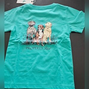 New Kids Aqua T-Shirt with Dog Print Kids